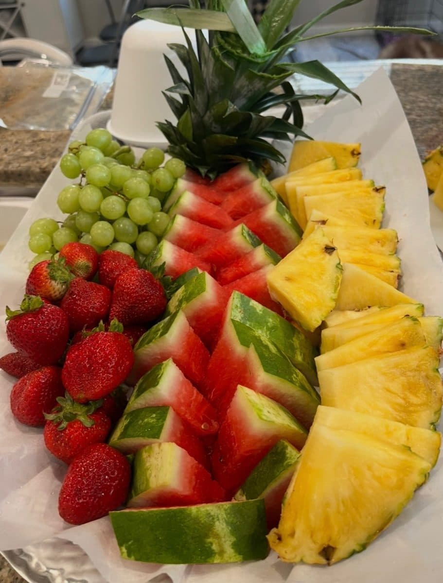 Fresh fruit platter