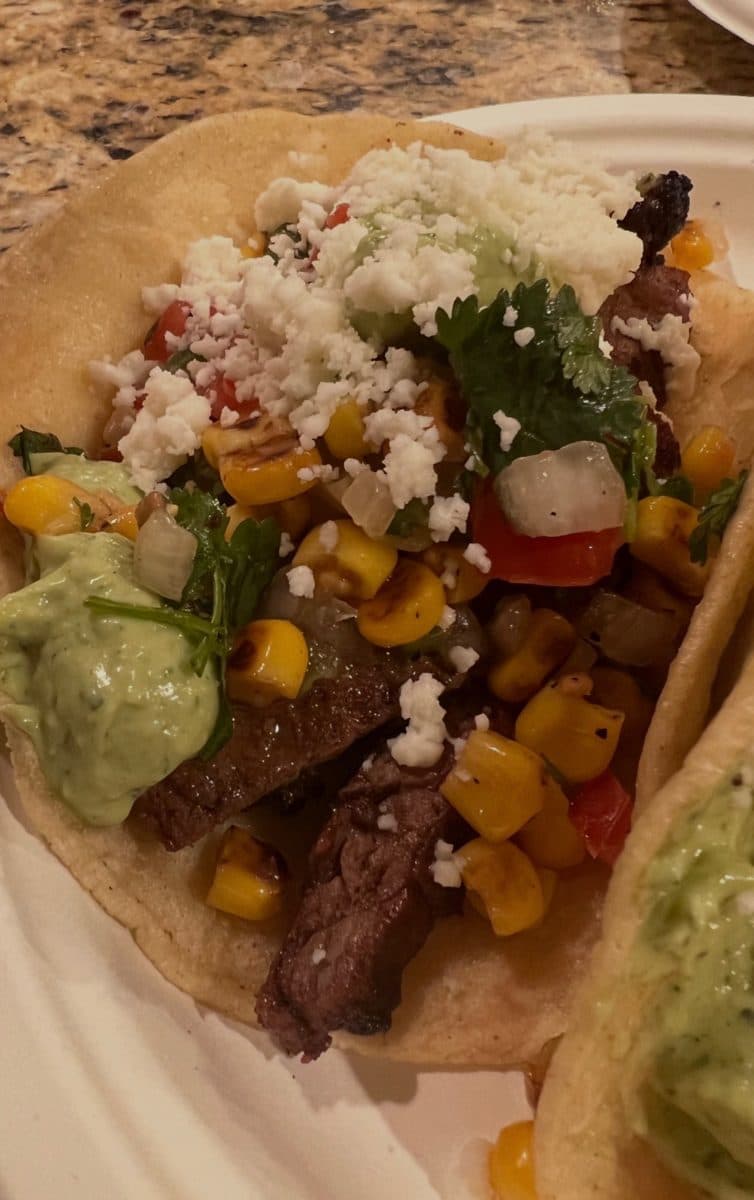Steak street tacos